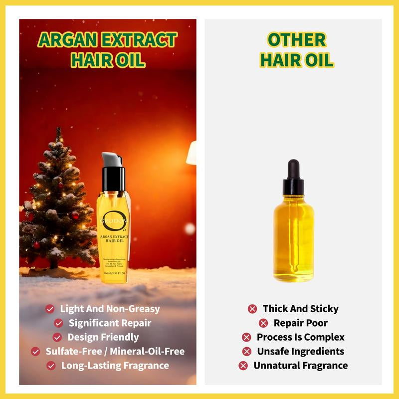 Transform Your Hair with GRODOM Argan & Coconut Hair Oil - 100ML Lightweight Serum for Smooth, Shiny Locks & Reduced Hair Loss