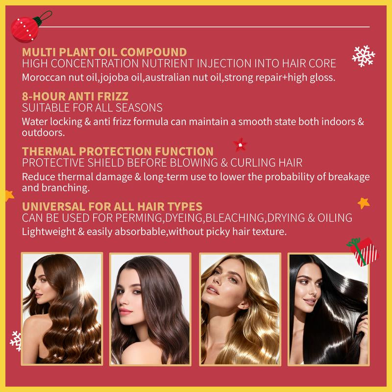 Transform Your Hair with GRODOM Argan & Coconut Hair Oil - 100ML Lightweight Serum for Smooth, Shiny Locks & Reduced Hair Loss