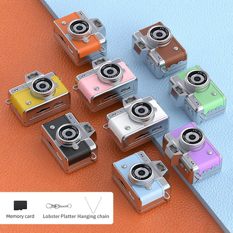 Capture Nostalgia with the Mini Digital Camera - 1080P LCD Screen, Keychain Size, Perfect for Gifts!