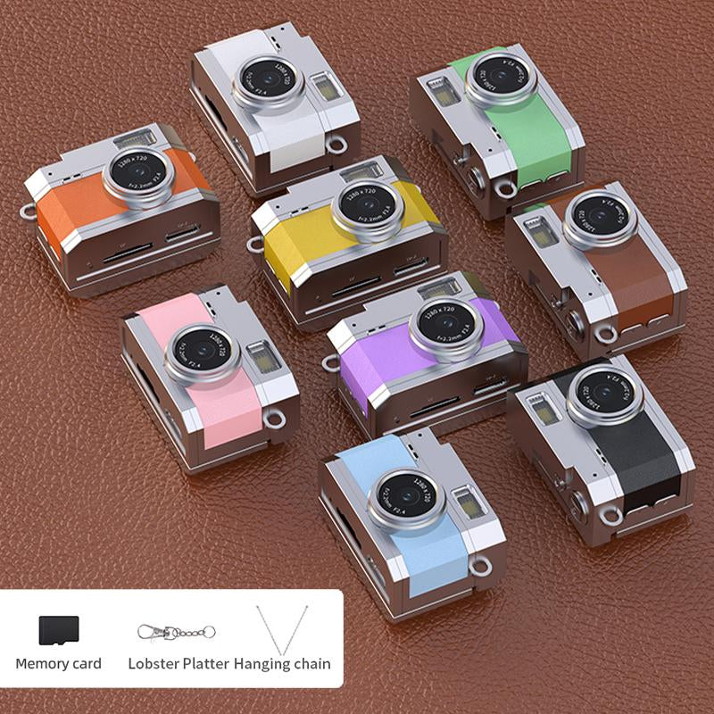 Capture Nostalgia with the Mini Digital Camera - 1080P LCD Screen, Keychain Size, Perfect for Gifts!